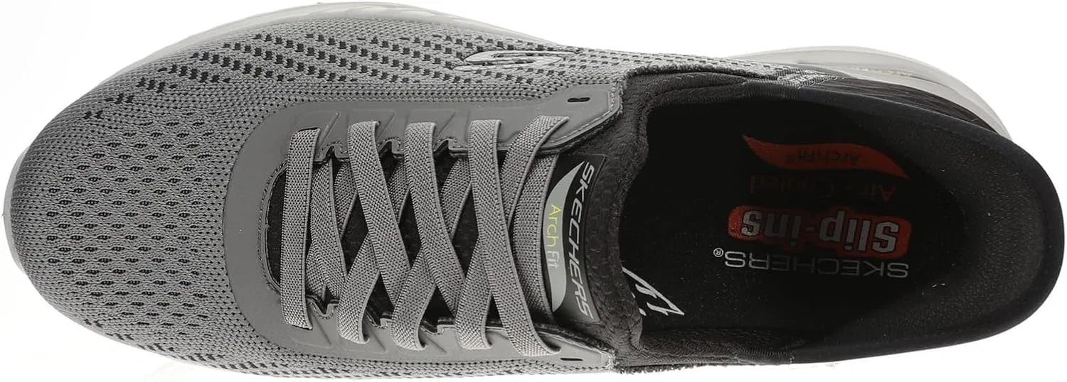 Кроссовки Skechers Herren Arch Fit Orvan-Drex, Grey Black — фото 2
