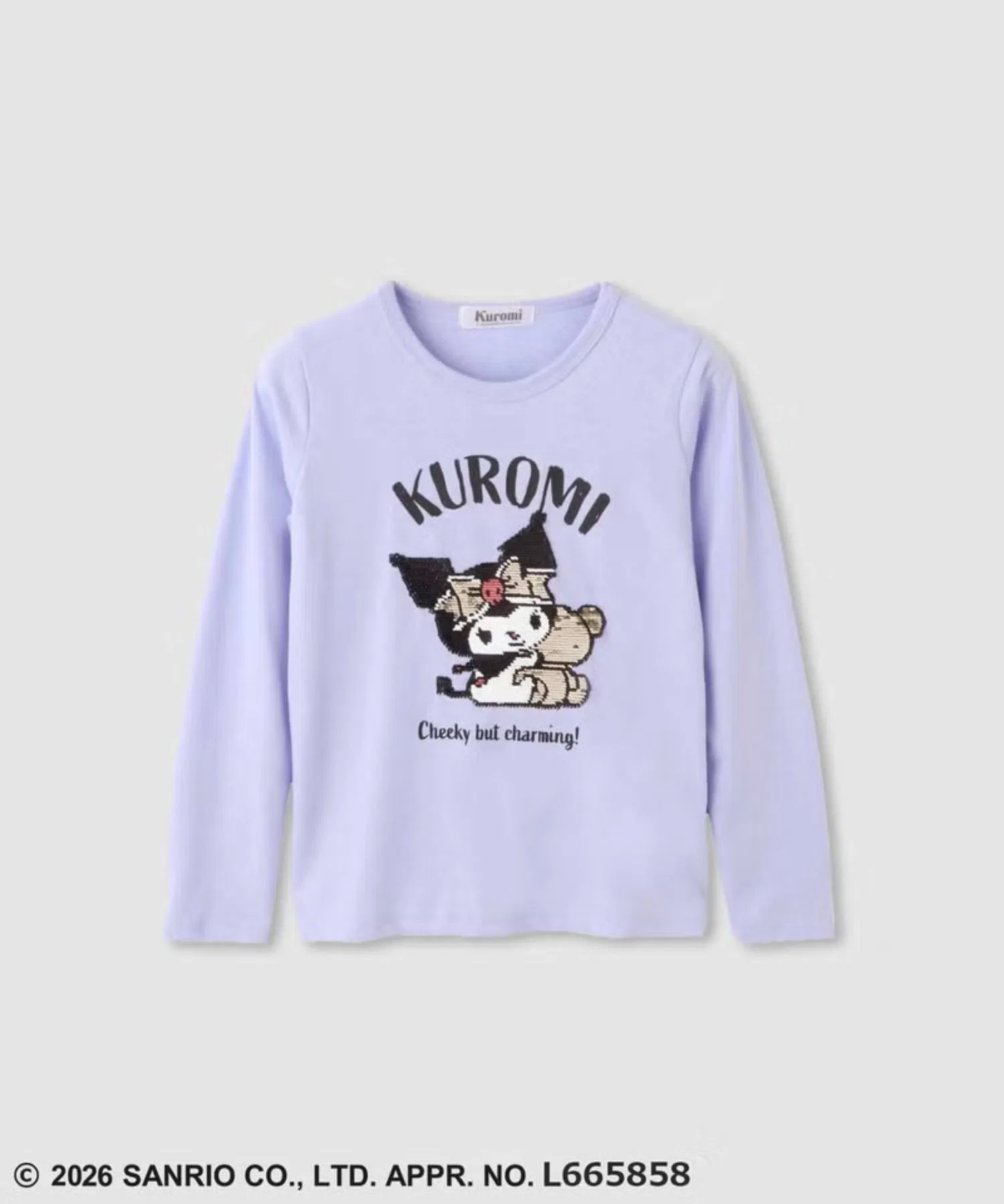 Детская футболка Sanrio с длинным рукавом и реверсивными пайетками — фото 3