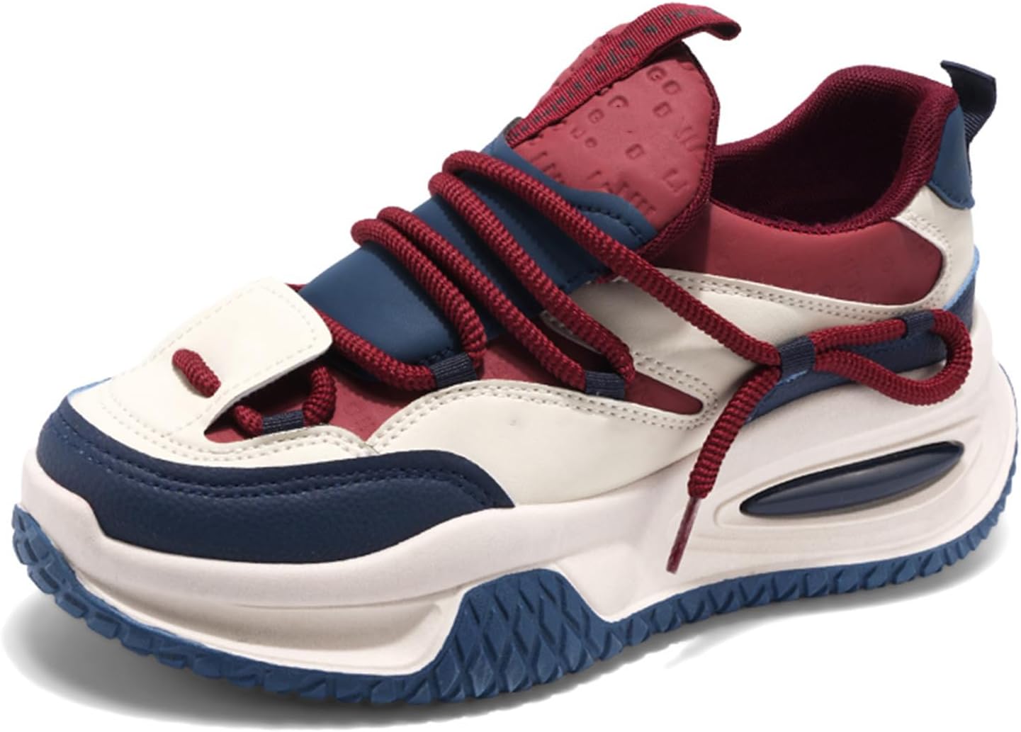 

Мужские повседневные спортивные кроссовки для тенниса, работы и прогулок, платформенные массивные модные кроссовки для мужчин Spwagym, красный/синий