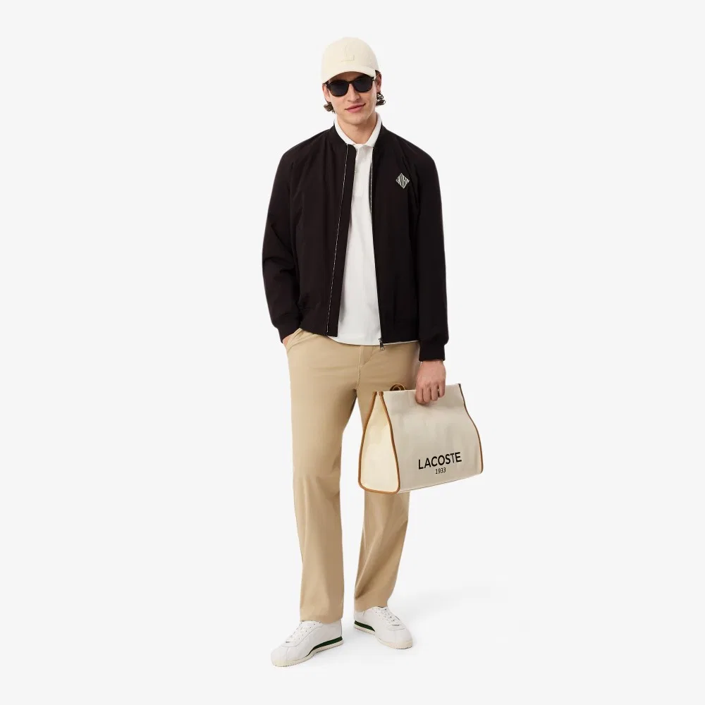 Мужские джоггеры Commuter бежевые от Lacoste — фото 4