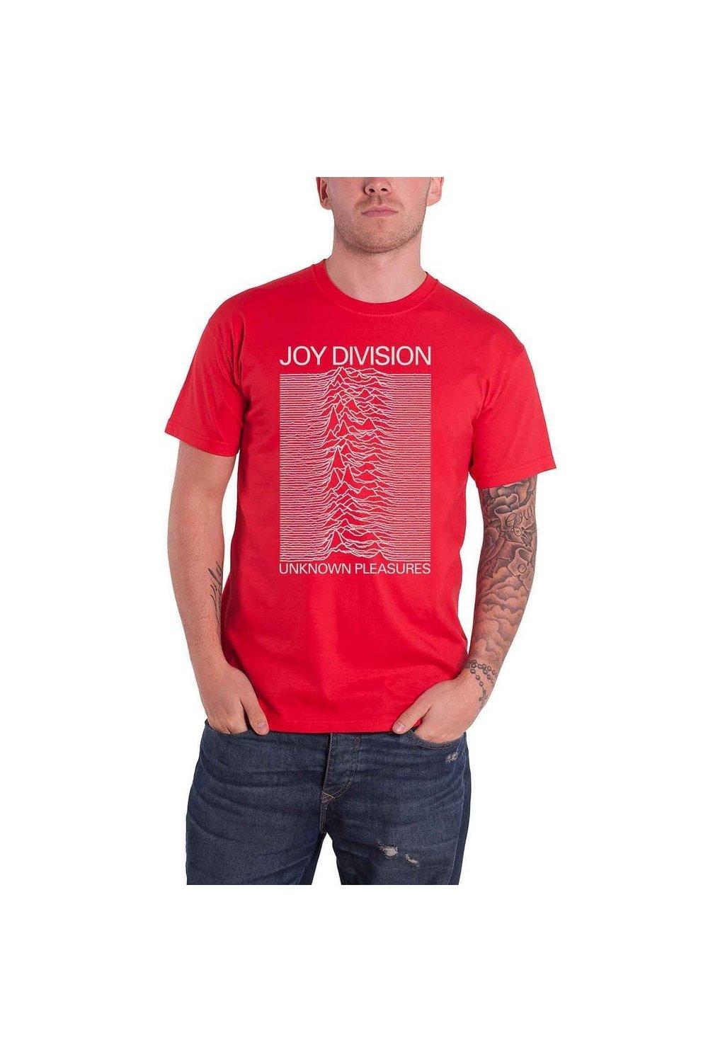 

Хлопковая футболка Unknown Pleasures Joy Division, красный