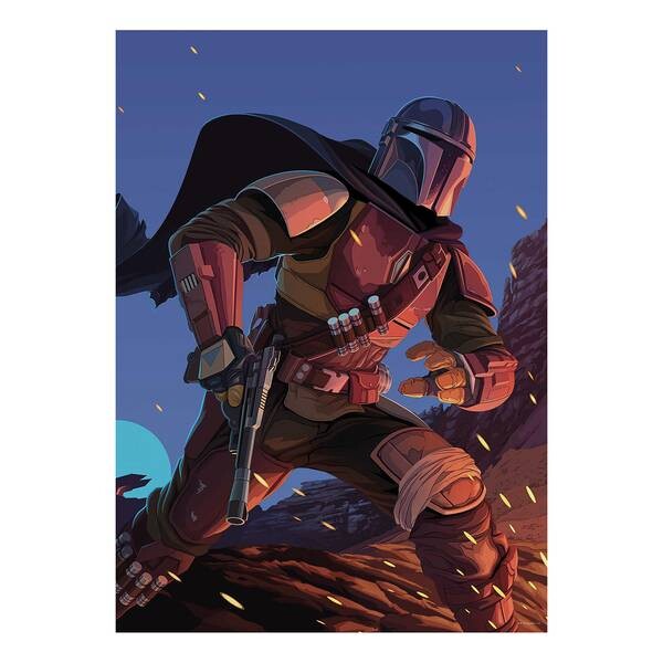 

Фреска Komar Mandalorian Ambush цвет rot/blau