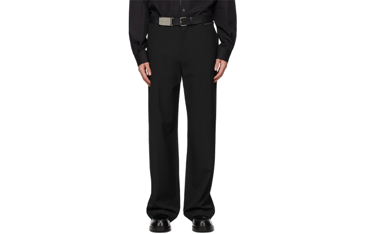 

Повседневные брюки мужские черные WE11DONE