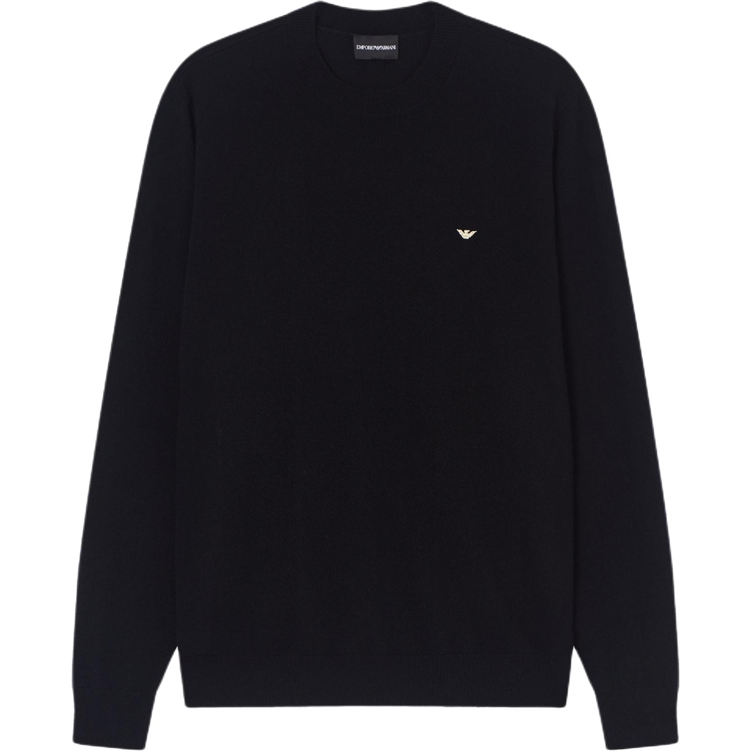 Свитер из кашемира мужской SS26 EMPORIO ARMANI, черный