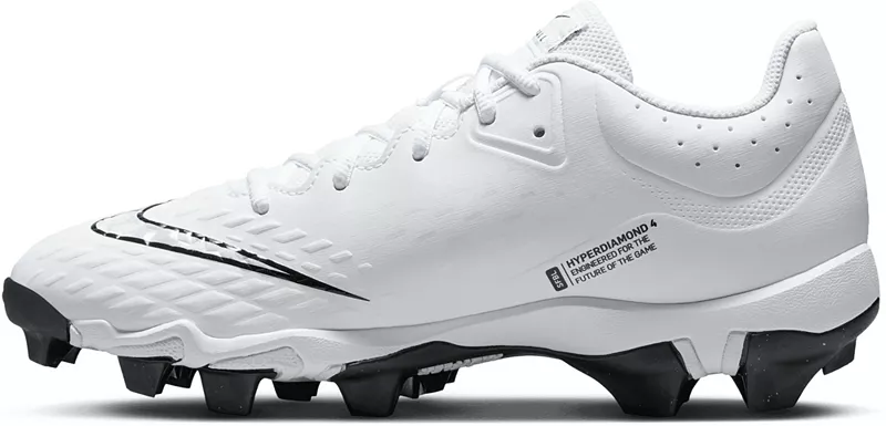 Женские софтбольные бутсы для софтбола Nike Hyperdiamond 4 Keystone, цвет White/Pure Platinum — фото 3