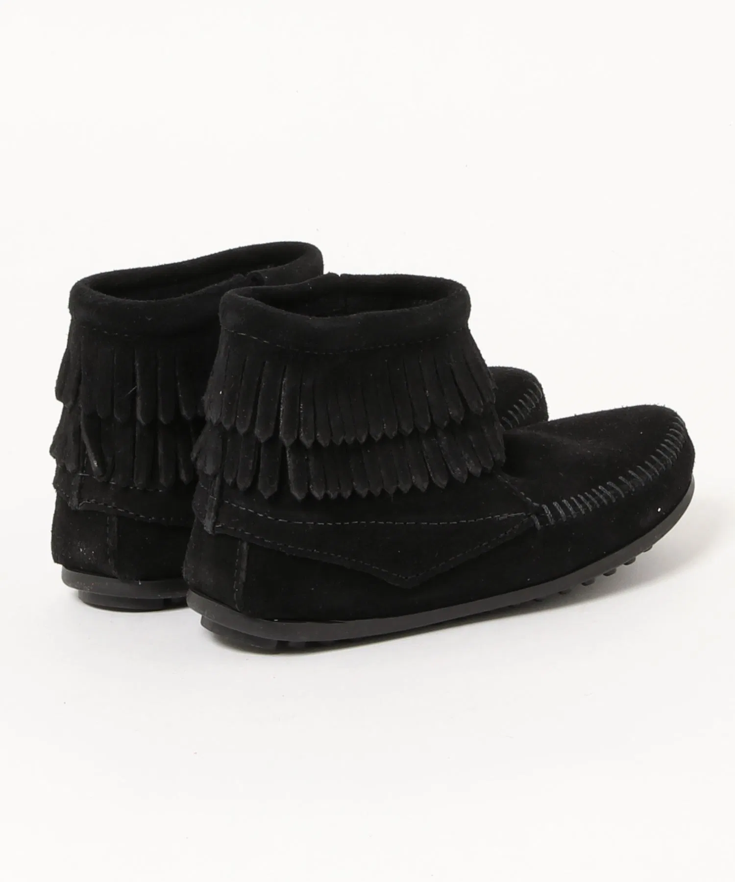 Детские мокасины Minnetonka DOUBLE FRINGE SIDE ZIP — фото 2