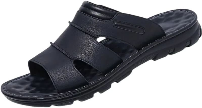 Men's summer large-sized сандалии - anti-slip and durable, comfortable and casual, stylish and breathable Clolinde, черный