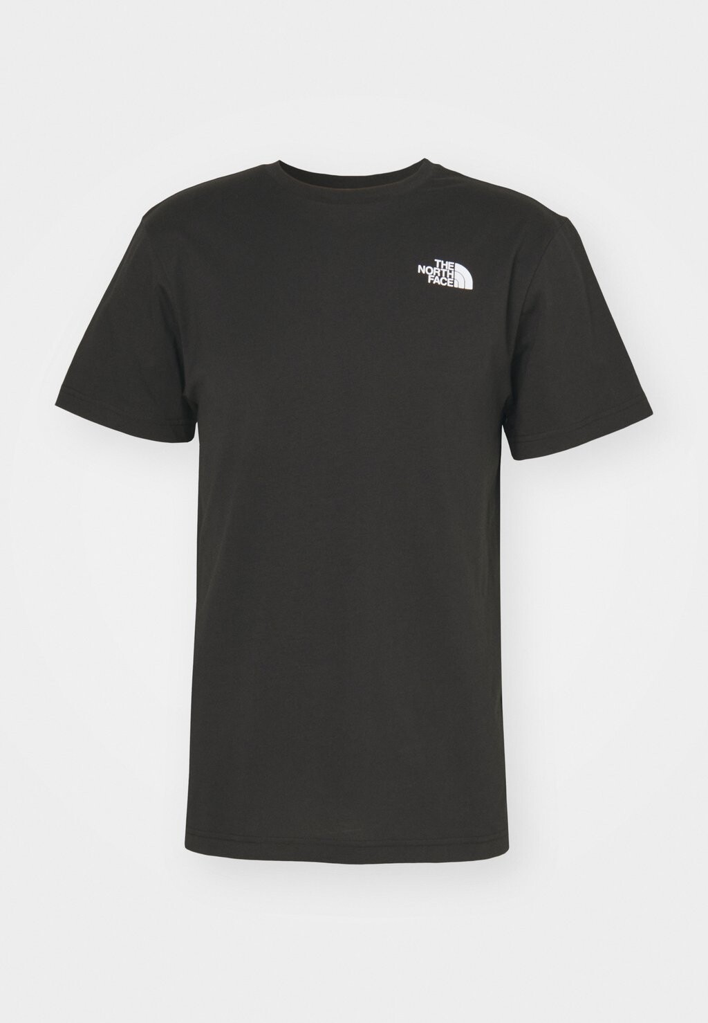 

Принт на футболке VERTICAL TEE The North Face, черный