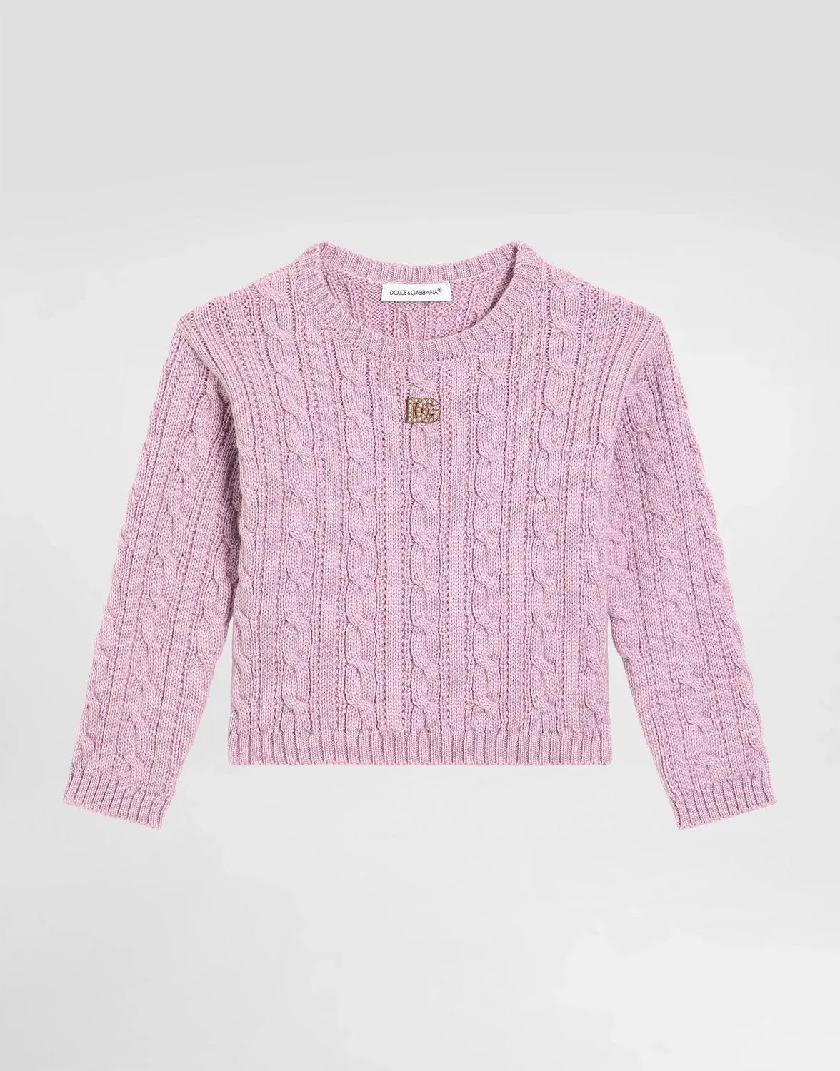 Шерстяной кардиган DOLCE & GABBANA, фиолетовый