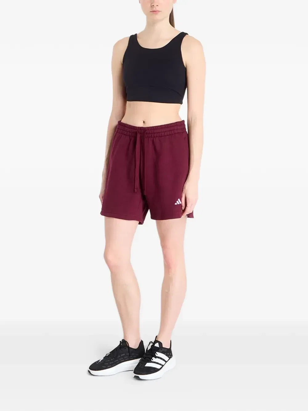 Шорты на кулиске Studio Fleece Adidas, красный — фото 2