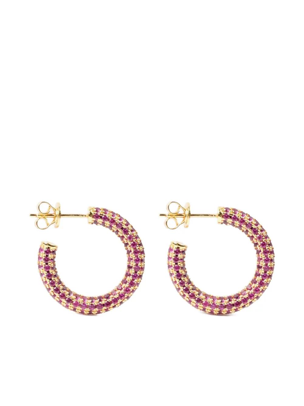 

Серьги-кольца с паве Izabel Display, фиолетовый