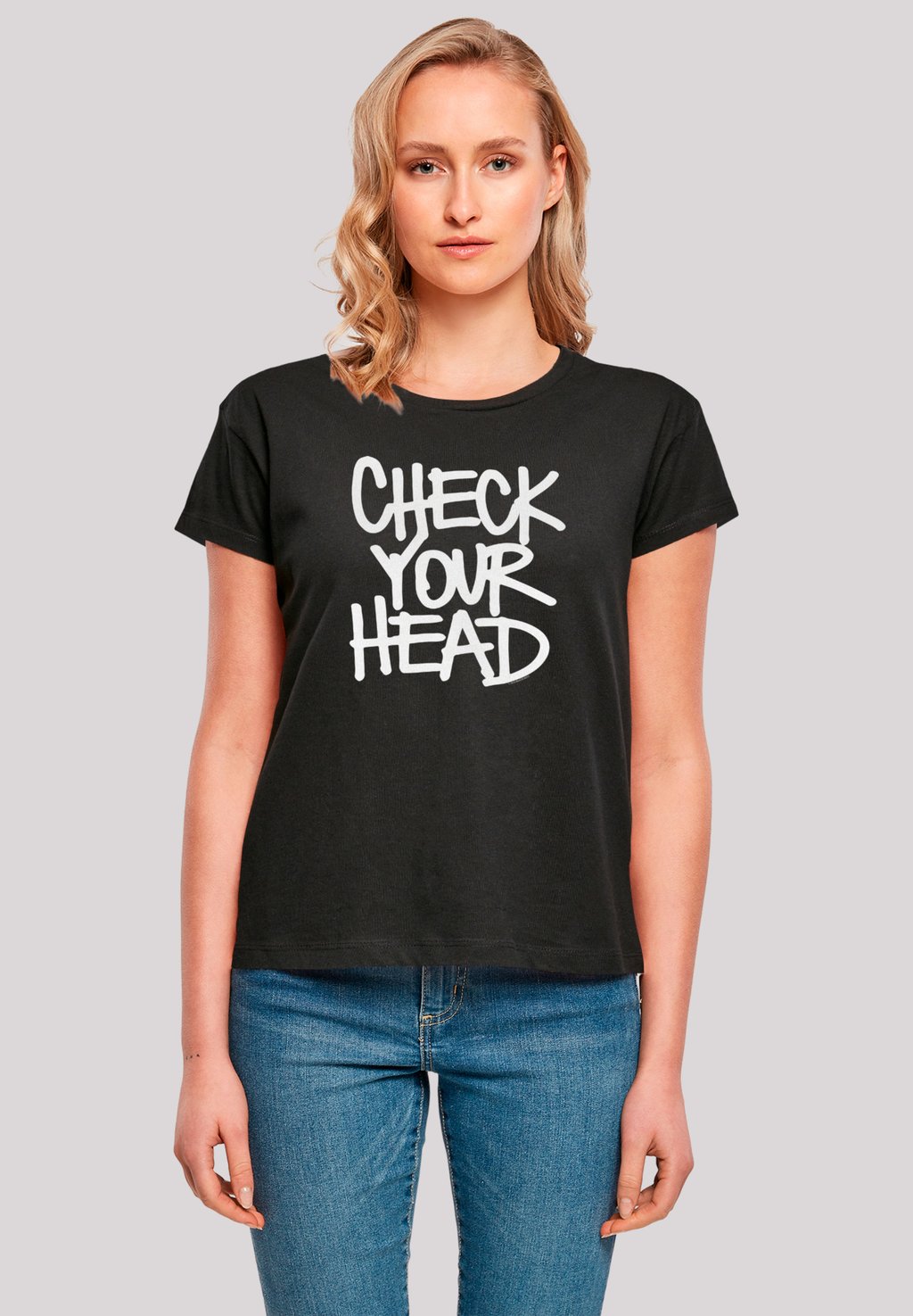 

Футболка с принтом THE BEASTIE BOYS CHECK YOUR HEAD F4NT4STIC, черный