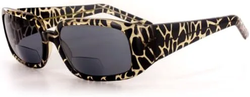 

Солнцезащитные очки Aloha Eyewear Vegas Sun с бифокальными линзами в оправе - 56 мм x 18 мм x 125 мм (+1,25 мм, леопардовый принт), Leopard W/ Smoke Lens