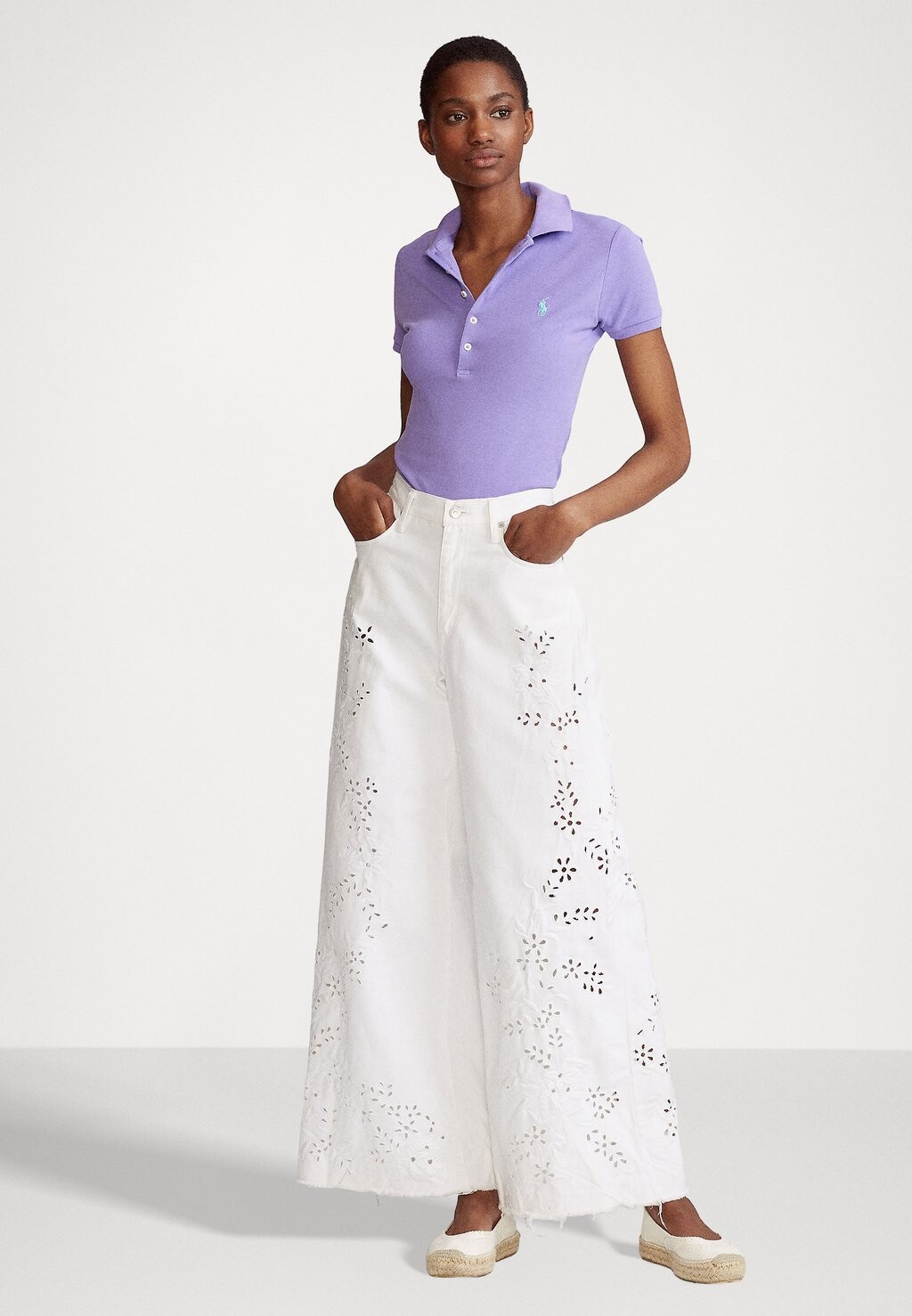 Поло Julie Short Sleeve Polo Ralph Lauren, цвет cactus purple — фото 2