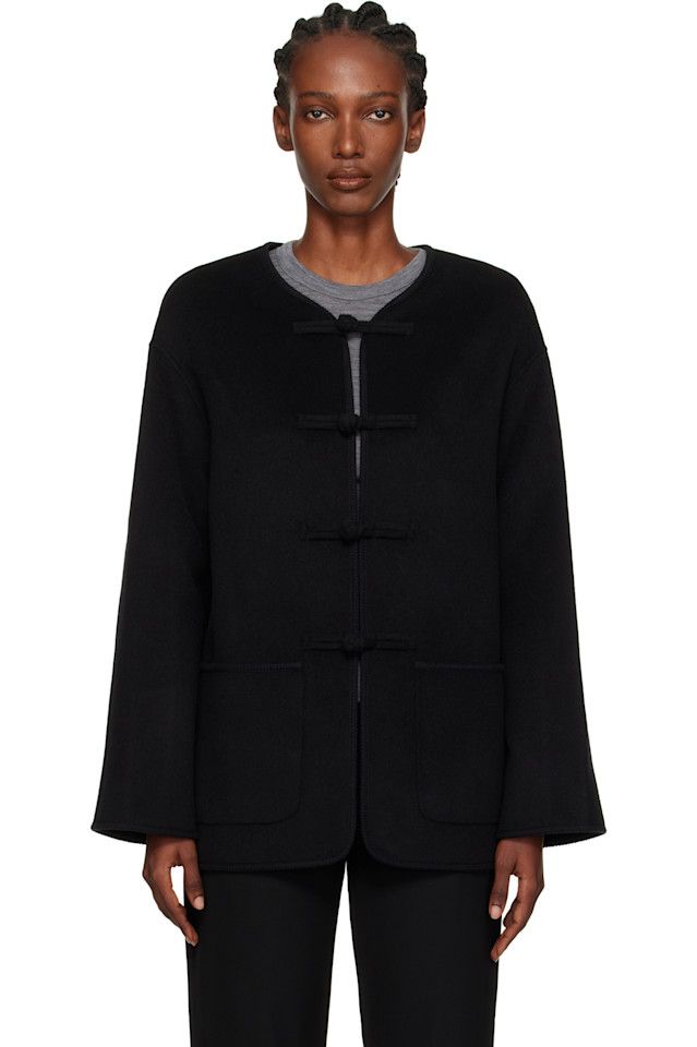 

Двусторонняя шерстяная куртка Róhe, черный