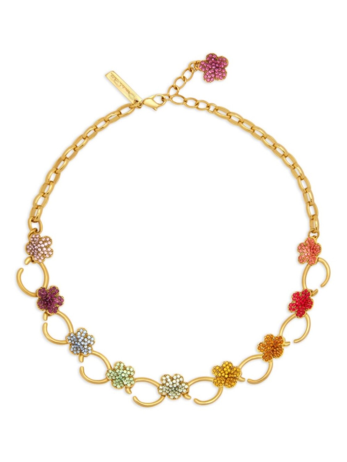 

Цепочка на шею Crystal Flower O Oscar de la Renta, золотой