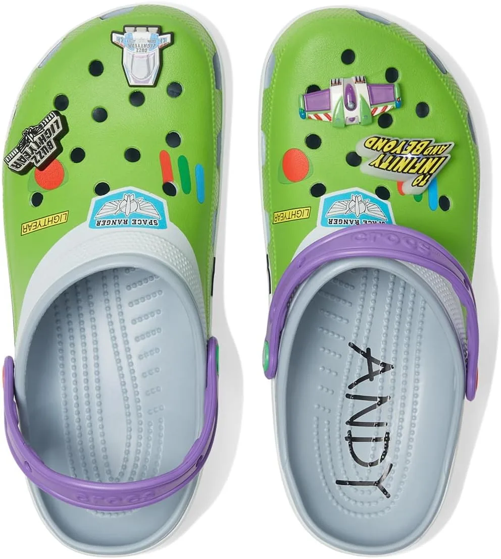 Деревянные сабо Crocs унисекс для взрослых по мотивам мультфильма «История игрушек», серый — фото 2