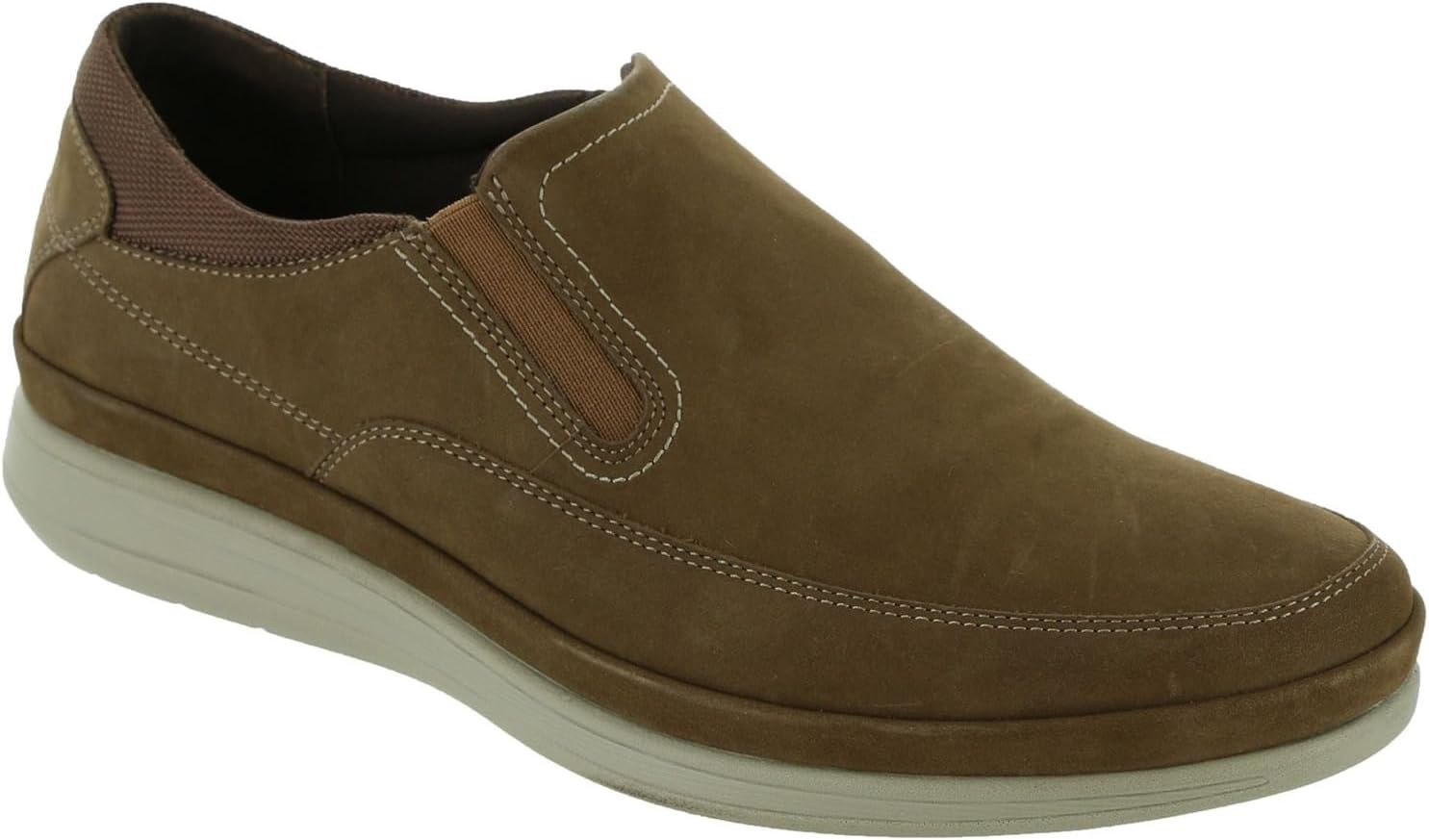 Мужские слипоны Florsheim Motion Moc Toe Slip On, Mushroom-nubuck — фото 2