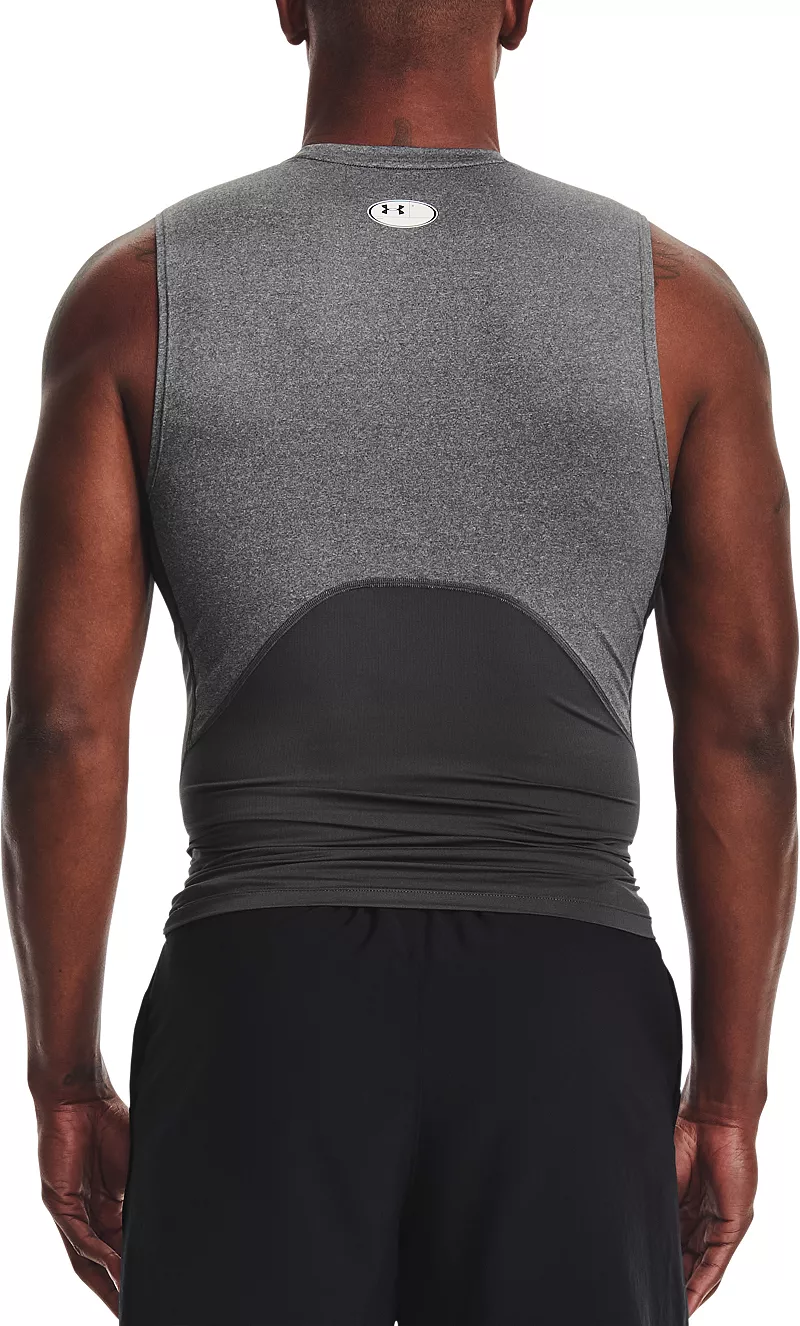 

Мужская компрессионная рубашка Under Armour HeatGear, цвет Carbon Heather/Black