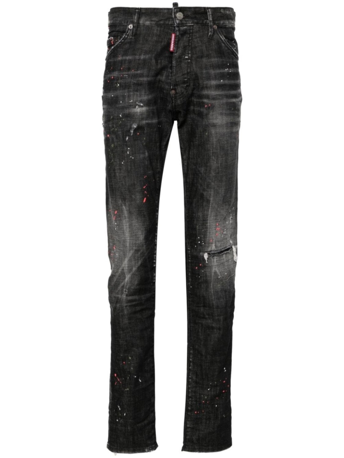 

Dsquared2 зауженные джинсы средней посадки, черный
