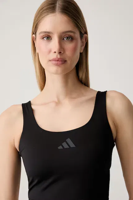 Спортивный бюстгальтер Optime Adidas Performance, черный — фото 4