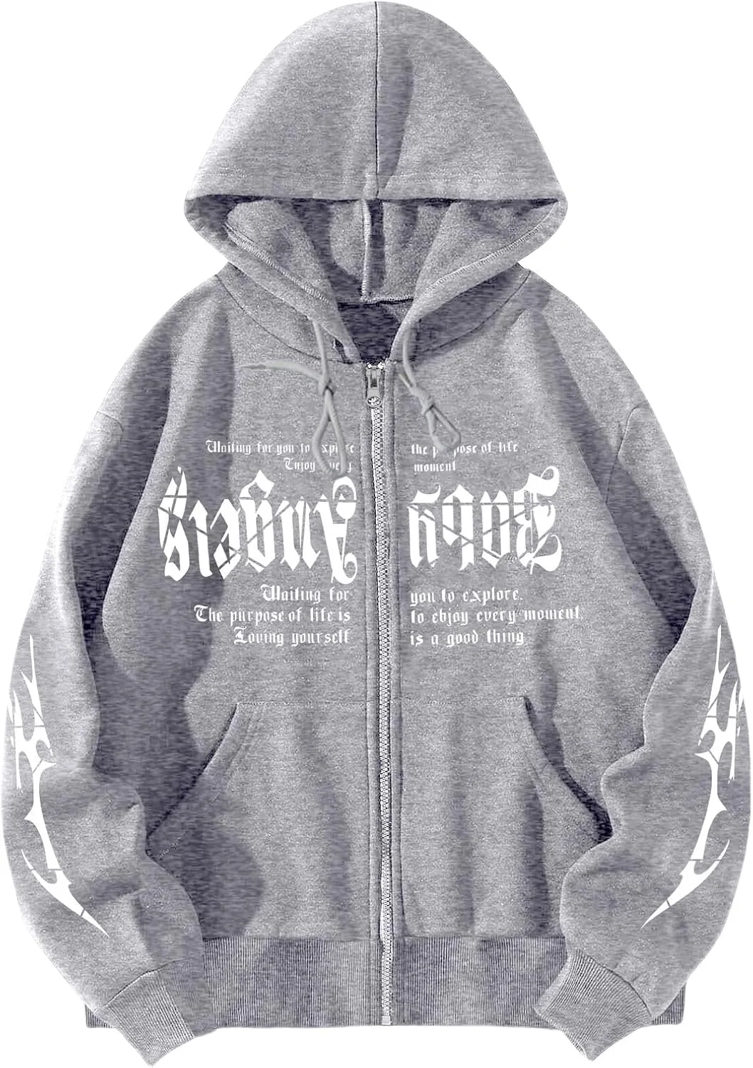 

Мужской худи с принтом, легкий, оверсайз XDFVC