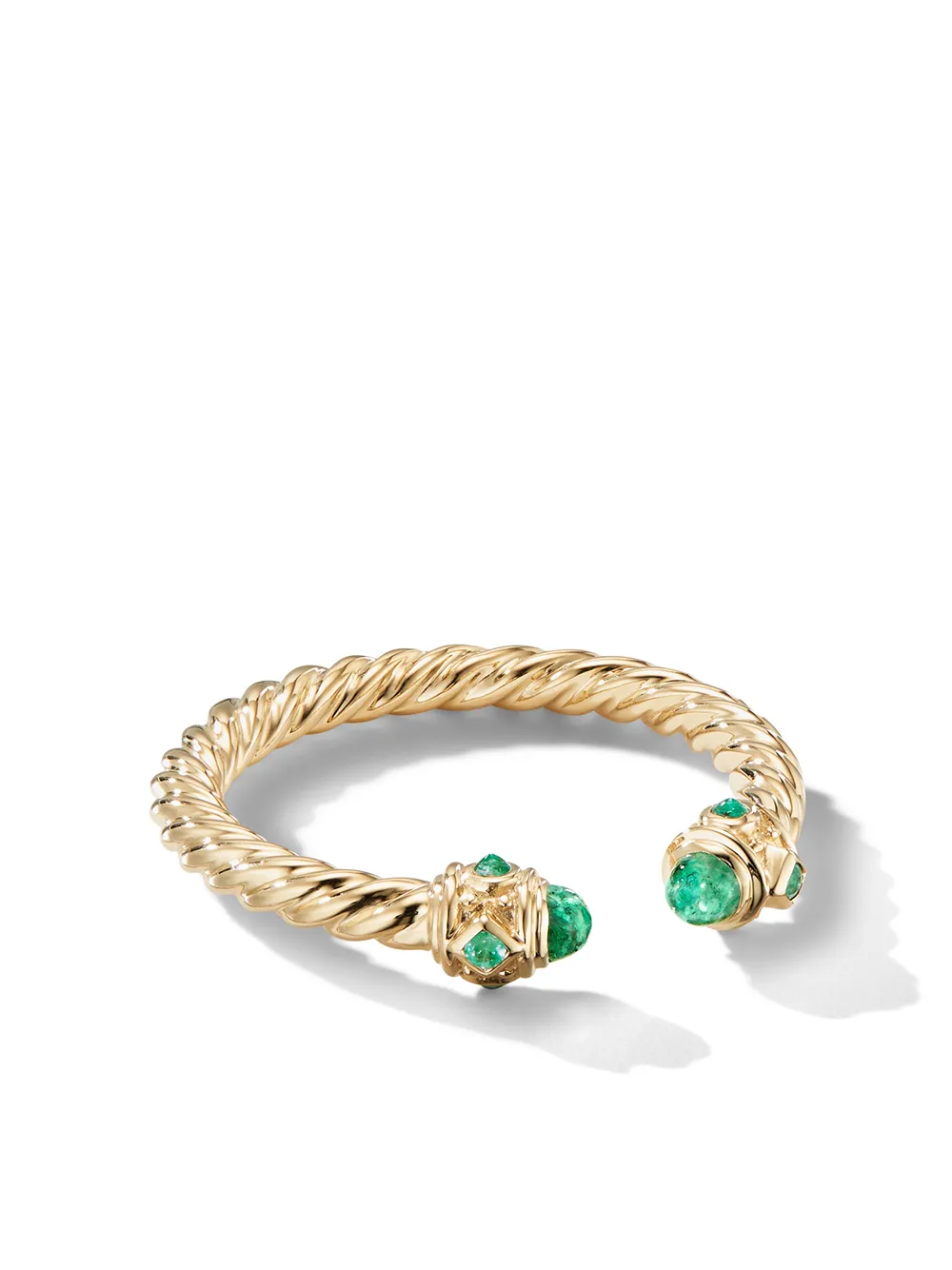 

Кольцо Renaissance из желтого золота с изумрудом (2.3 мм) David Yurman, золотой