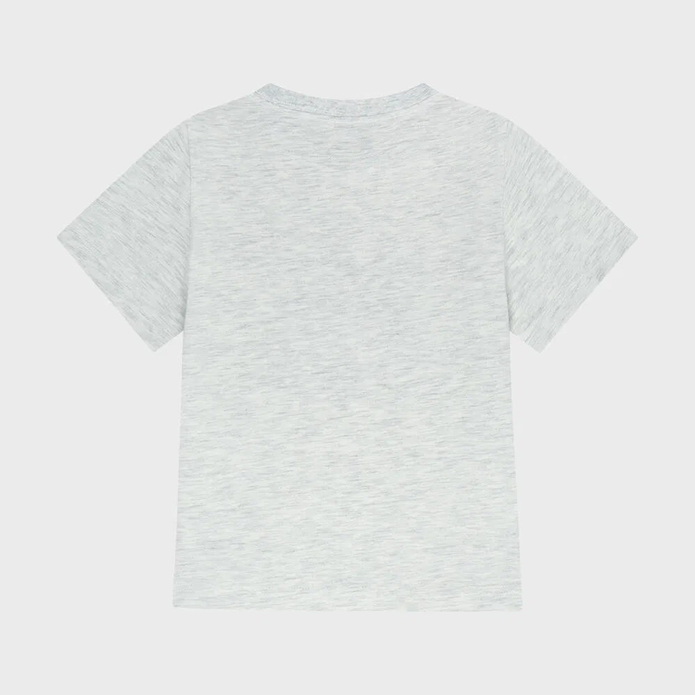 Детская футболка Kids Book Classic Logo Aerocool Tee светло-серого цвета от Marithé Kids — фото 3