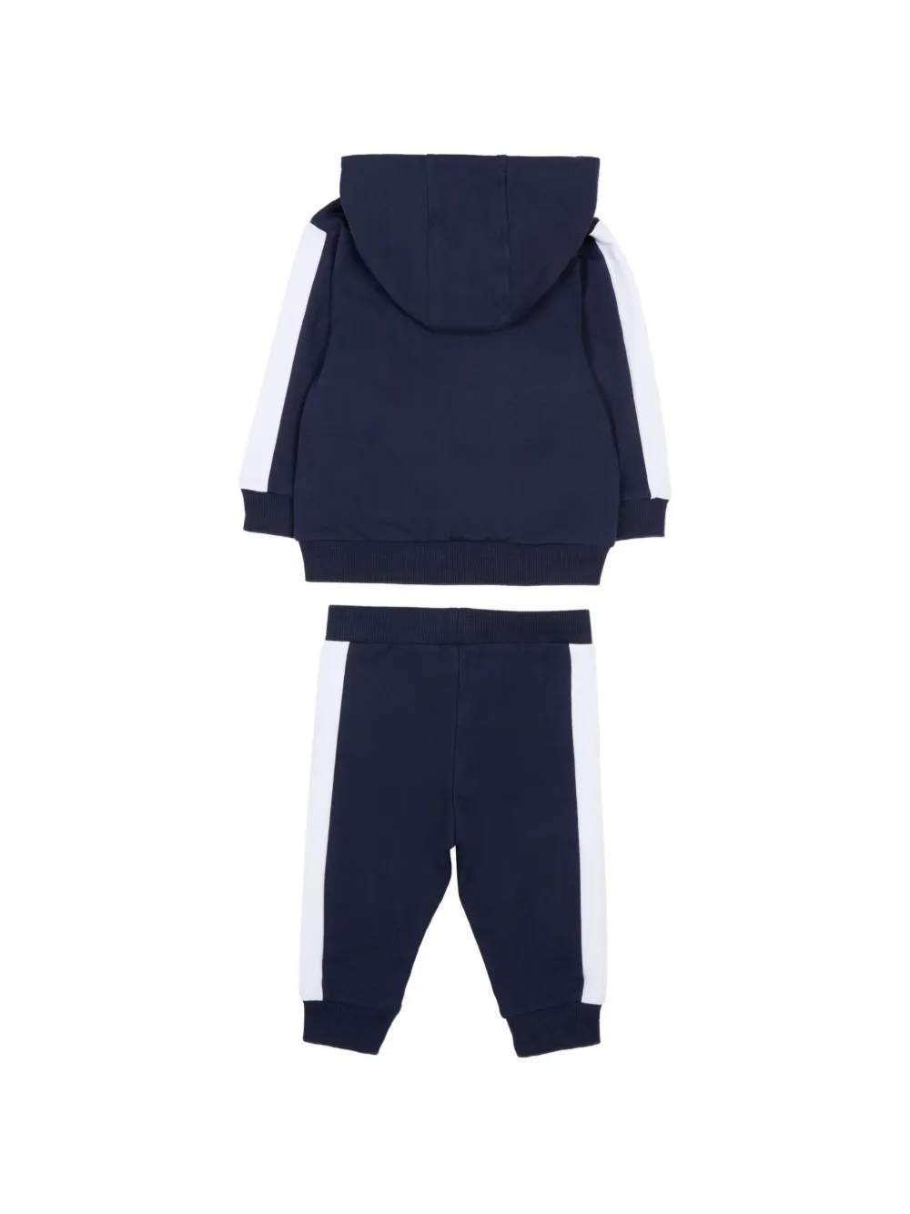Спортивный костюм с капюшоном и полосатыми деталями Boss Kidswear, синий — фото 3