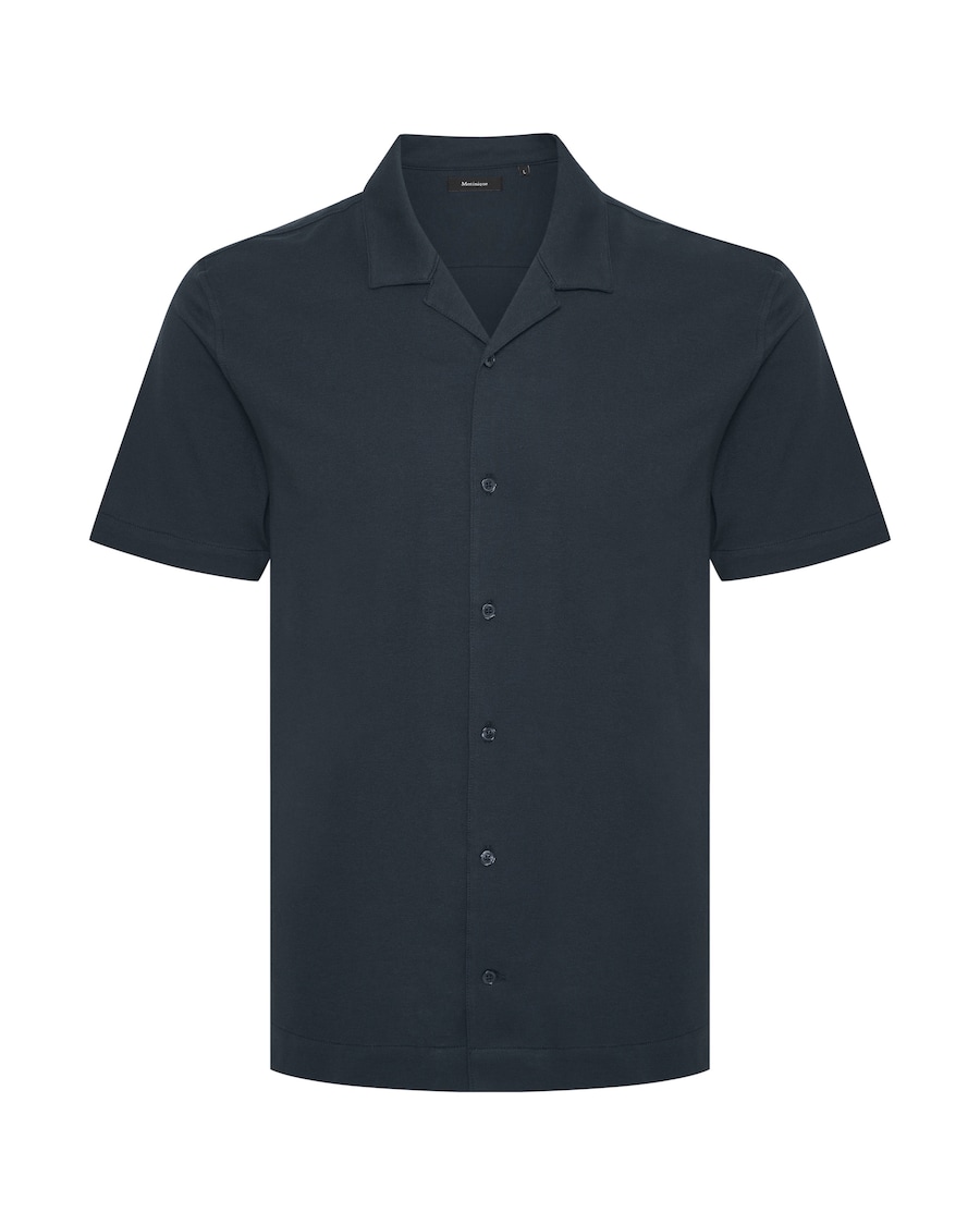 

Рубашка на пуговицах классического кроя Matinique, темно-синий