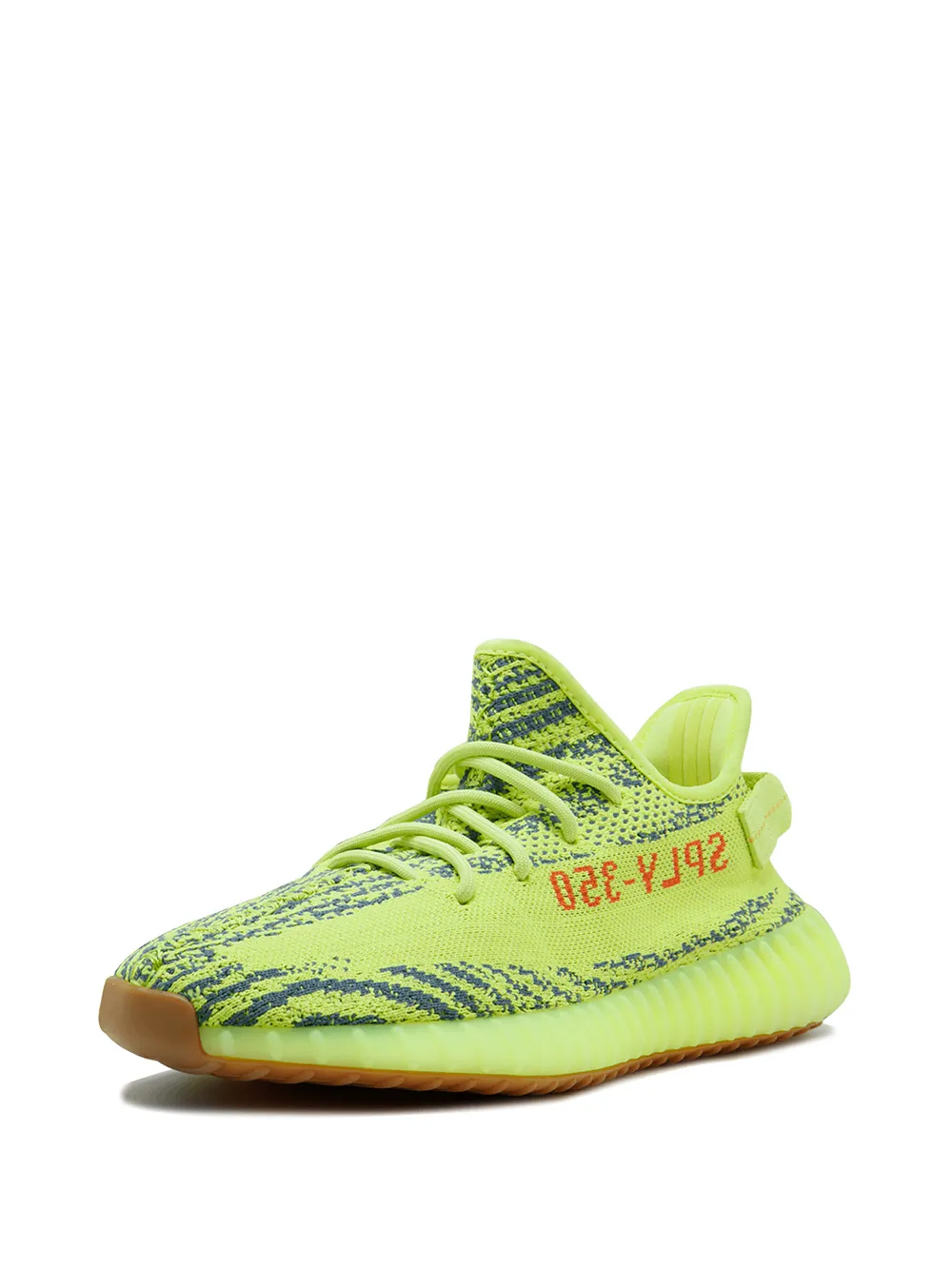 Кроссовки Adidas x Yeezy Boost 350 V2 Semi Frozen Yellow Adidas Yeezy, зеленый — фото 4