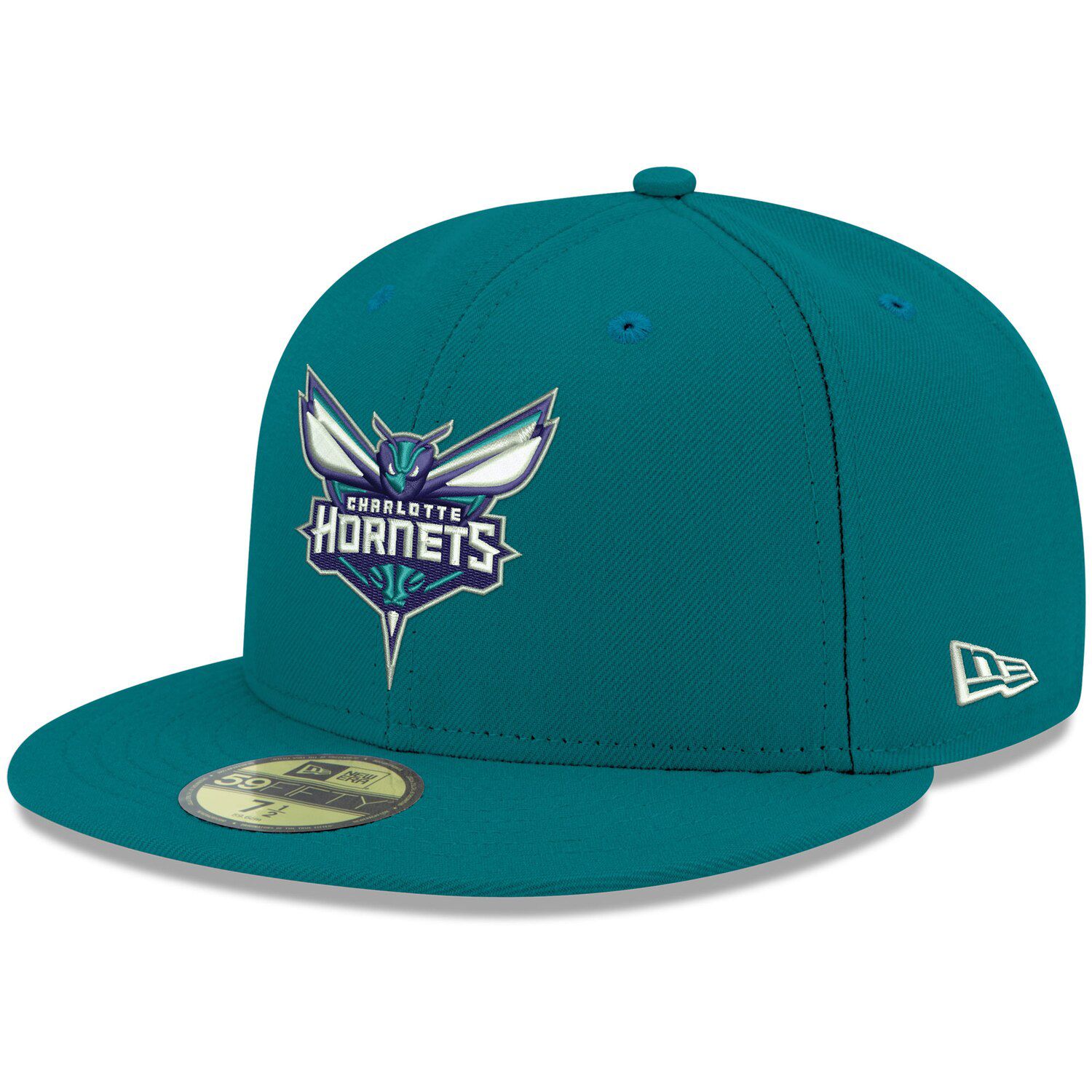 

Мужская шляпа New Era Teal Charlotte Hornets Official Team Color 59FIFTY