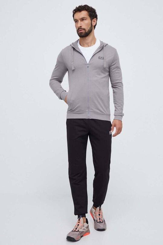 

Шерстяной костюм EA7 Emporio Armani, серый