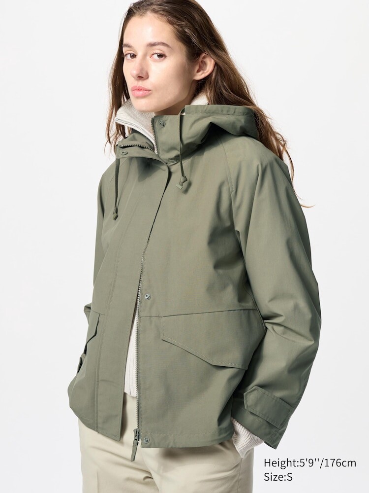 

Парка из хлопковой смеси Uniqlo, цвет 57 зеленый зеленый