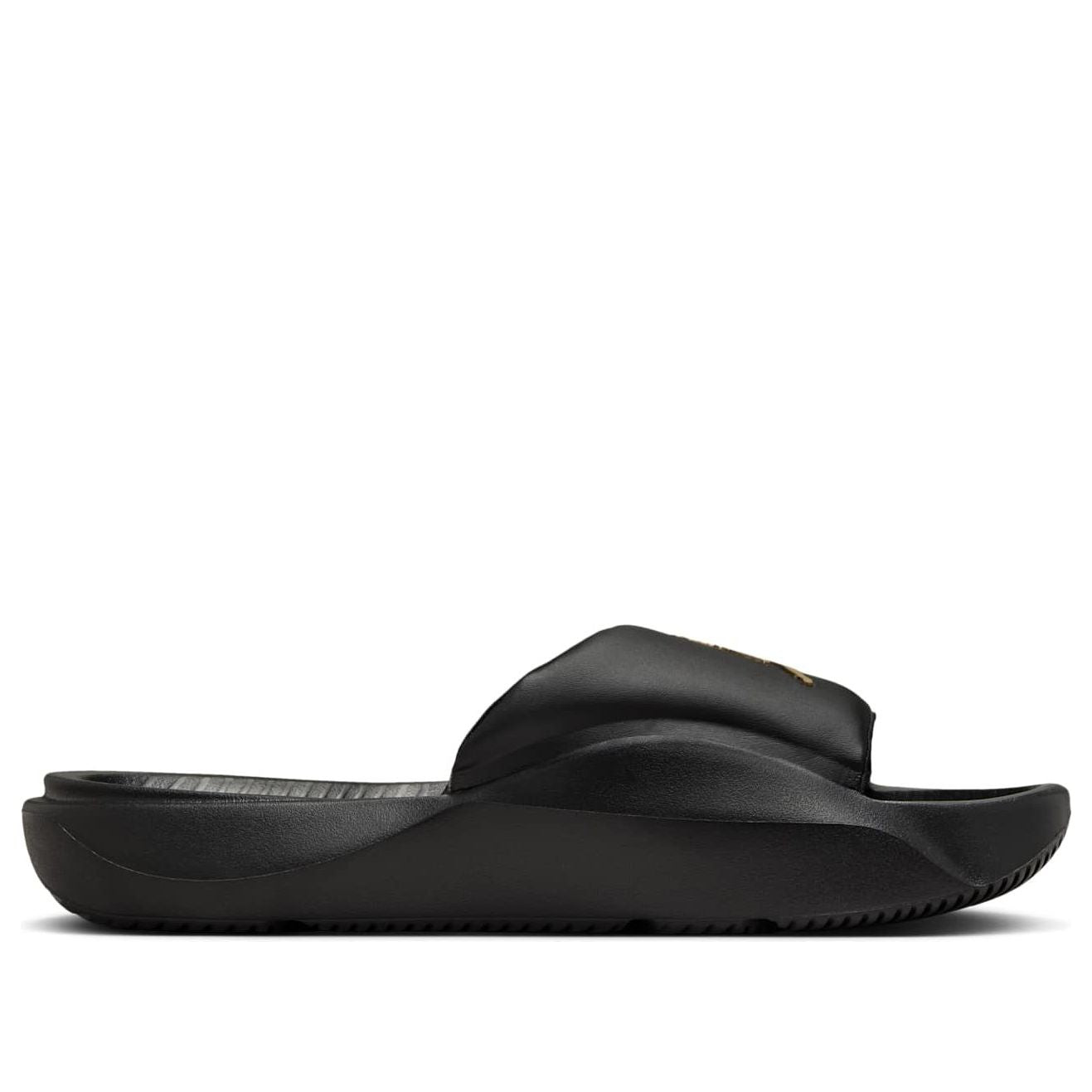 Шлепанцы Air Jordan Franchise Slides 'Black Metallic Gold' — фото 2