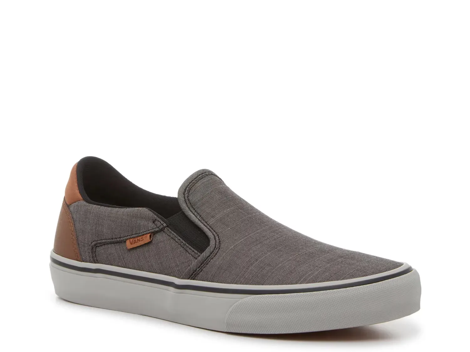 

Слипоны Asher Deluxe - мужские Vans, Grey/Brown