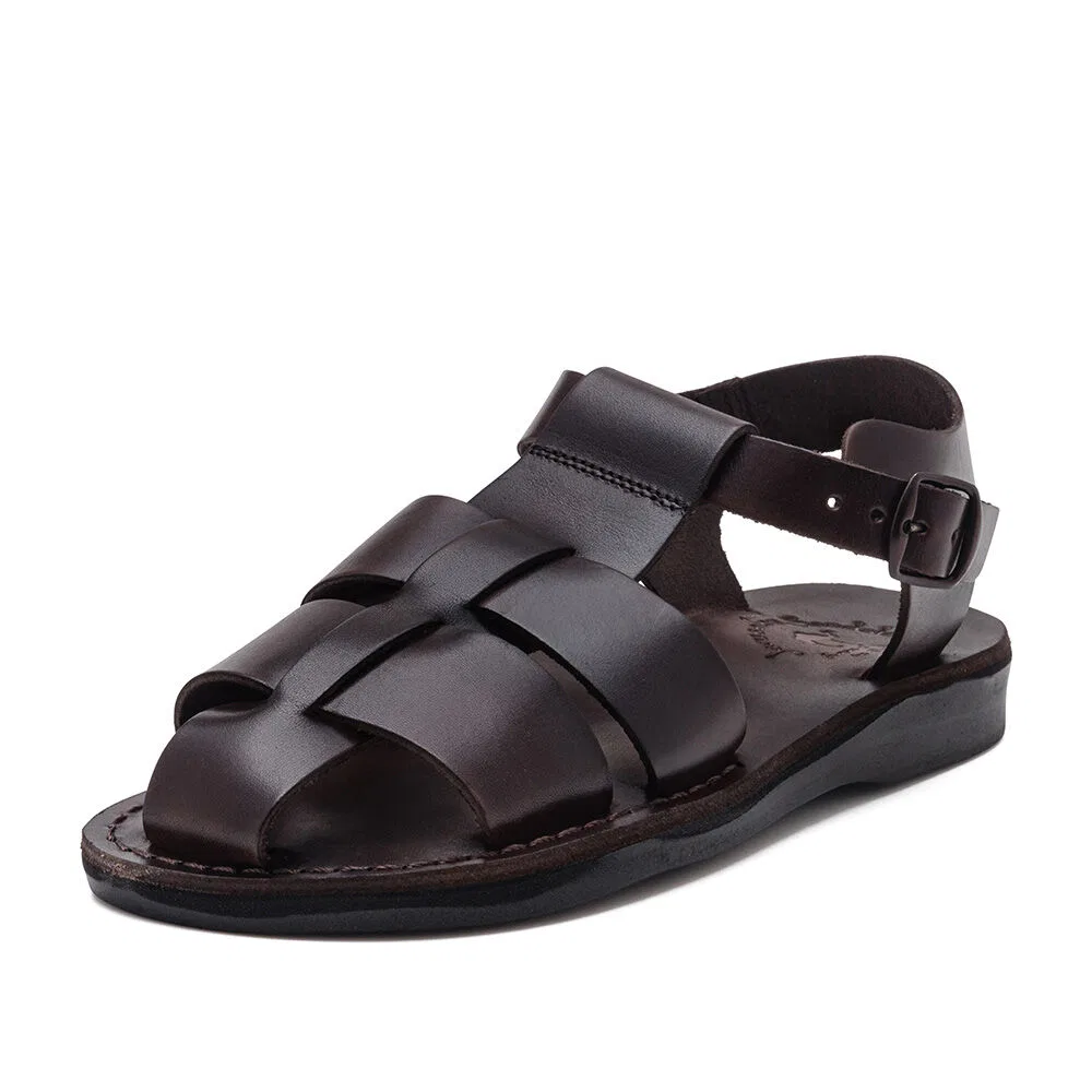 Мужские коричневые сандалии Milo от Jerusalem Sandals — фото 2