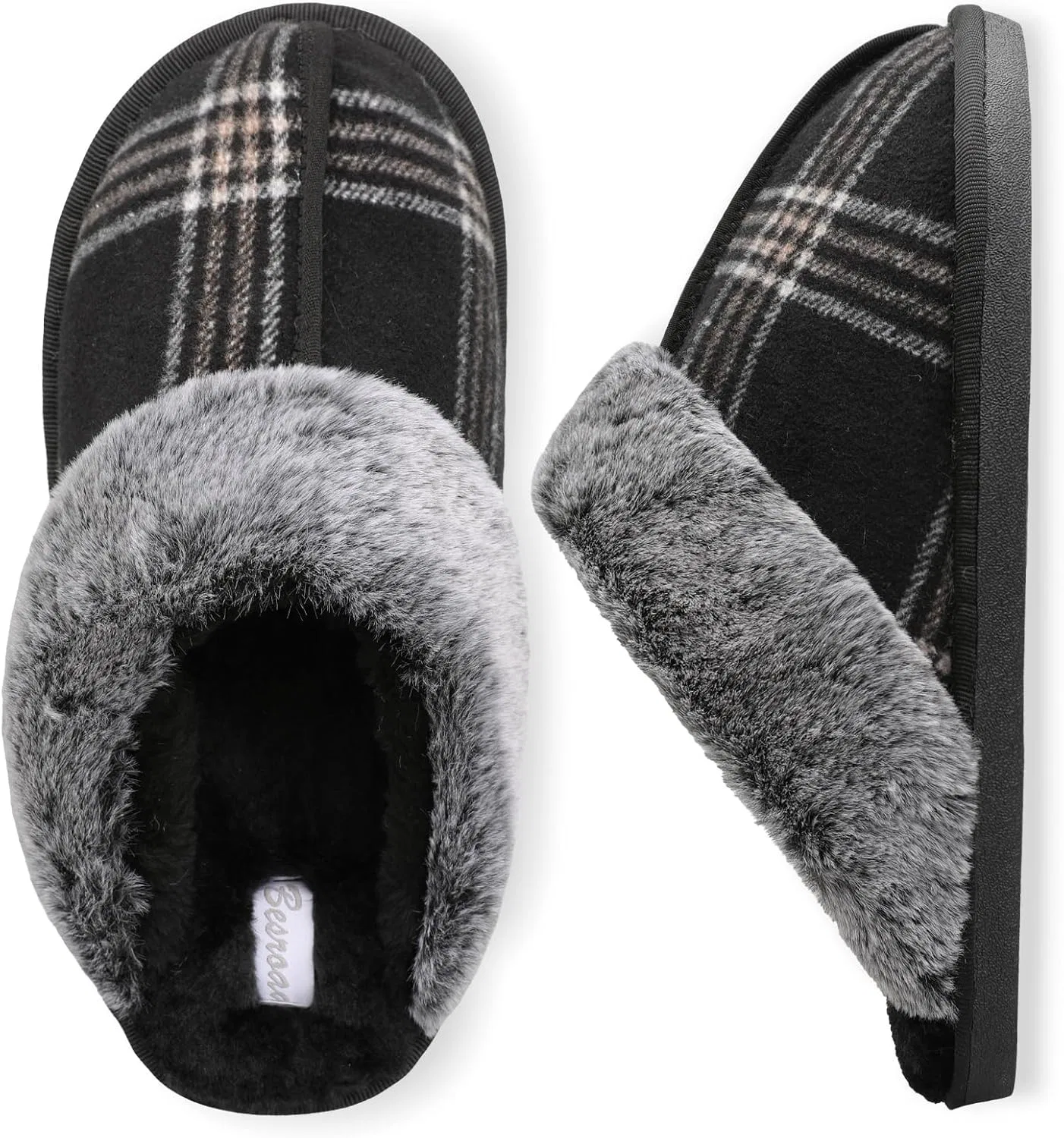Тапочки с эффектом памяти, Besroad, Black Stripe