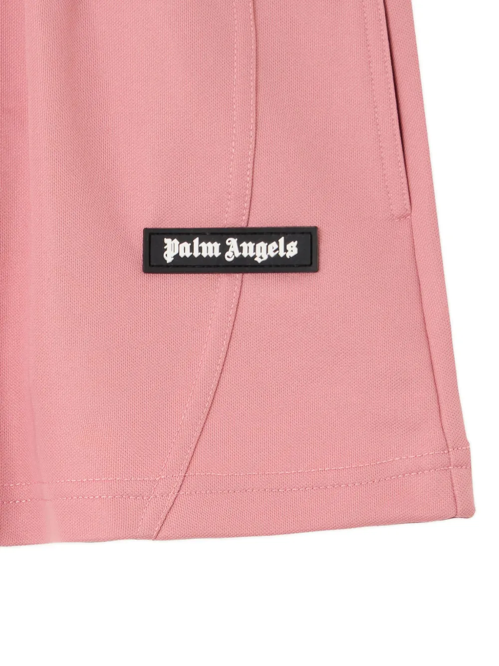 Мини-юбка с эластичным поясом Palm Angels Kids, розовый — фото 3
