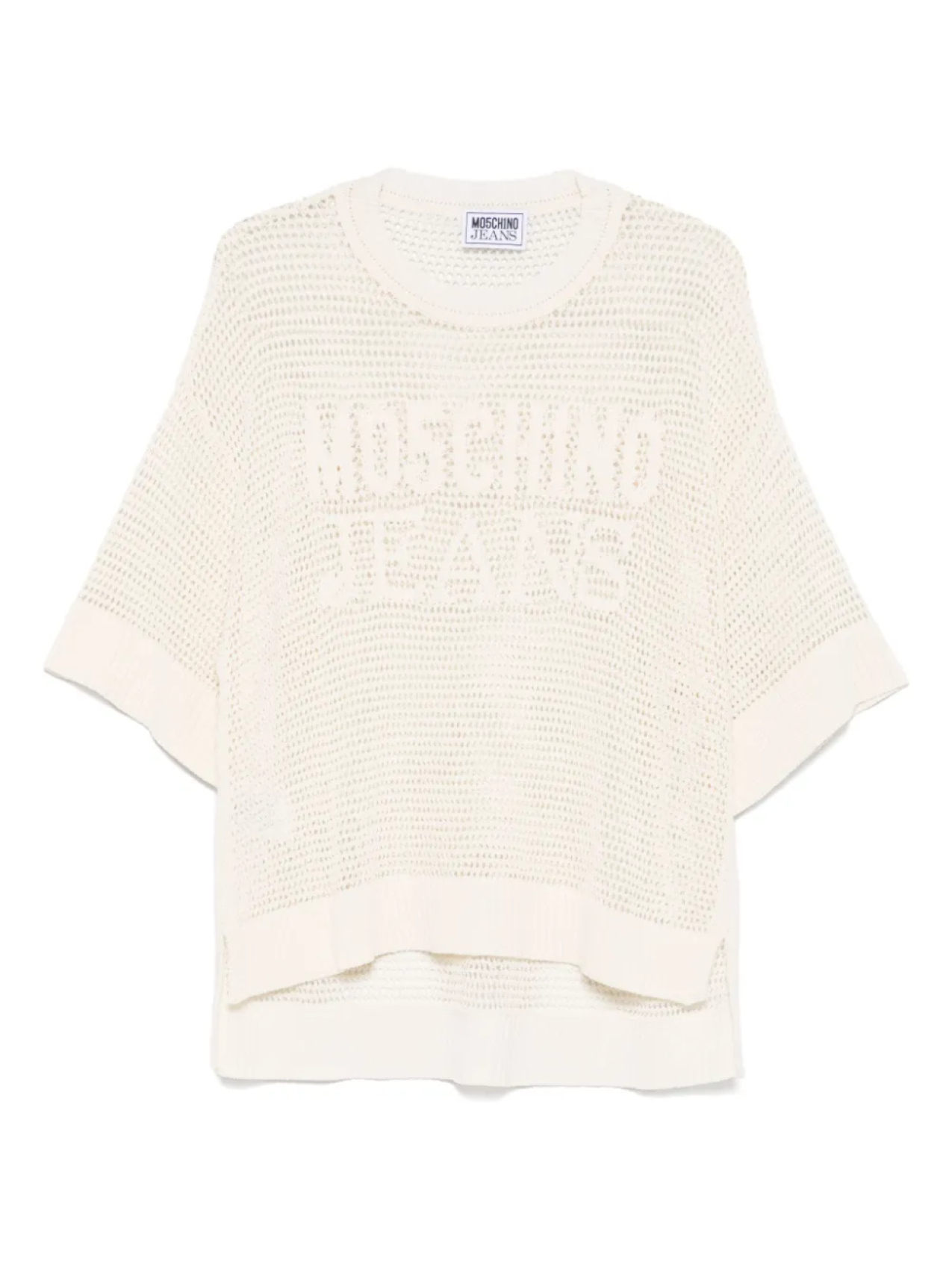 

Футболка с логотипом MOSCHINO JEANS, нейтральный