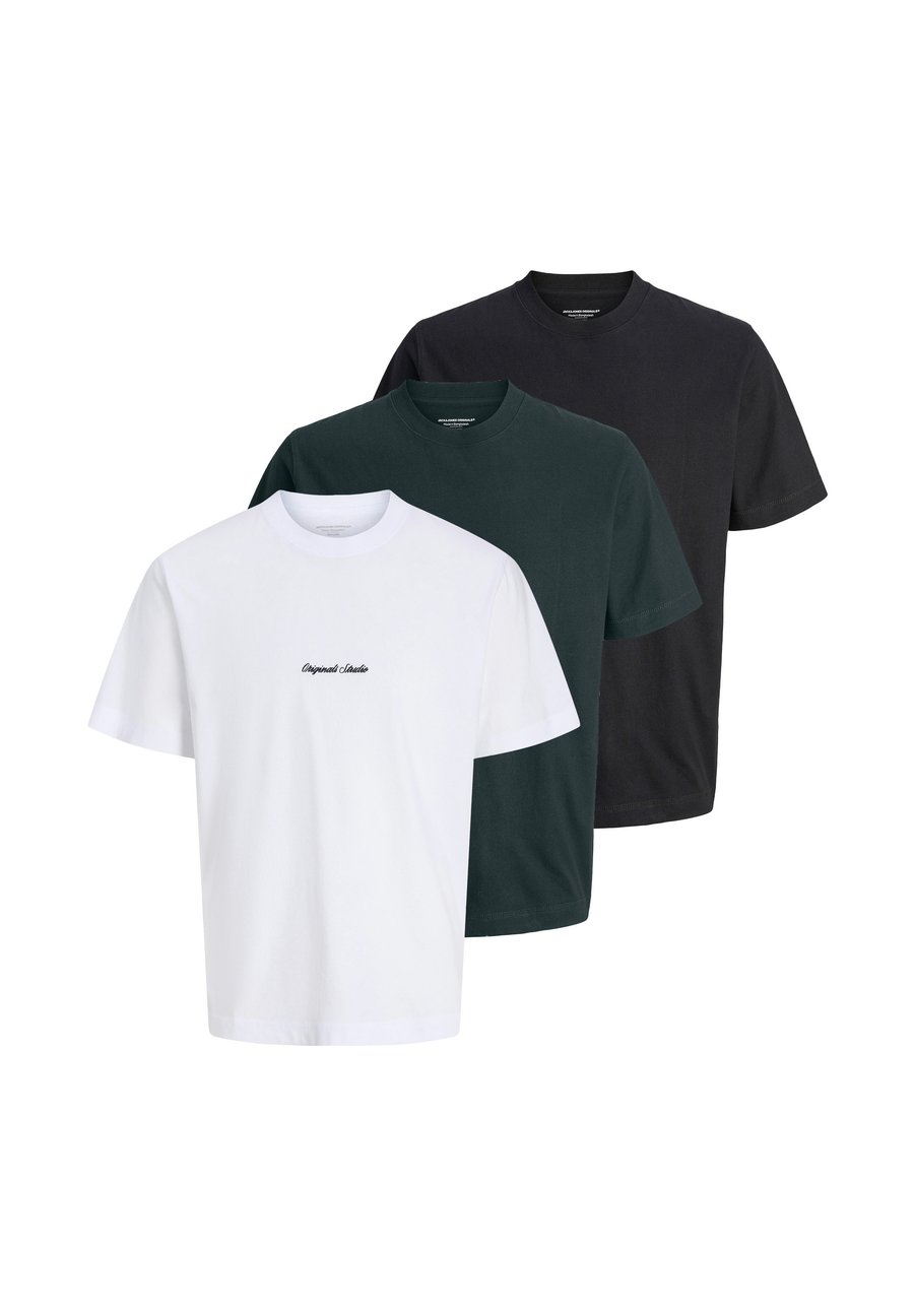 

Футболка Jack & Jones 3ER PACK NORREBRO, Schwarz Weiß Grau/Mottled Grey, Серый, Футболка Jack & Jones 3ER PACK NORREBRO, Schwarz Weiß Grau/Mottled Grey