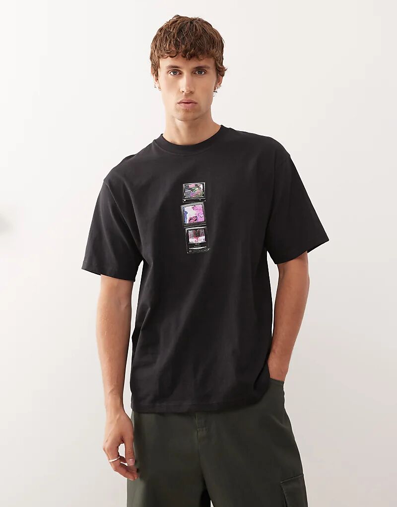 

Vans Футболка Vee tv в черном цвете