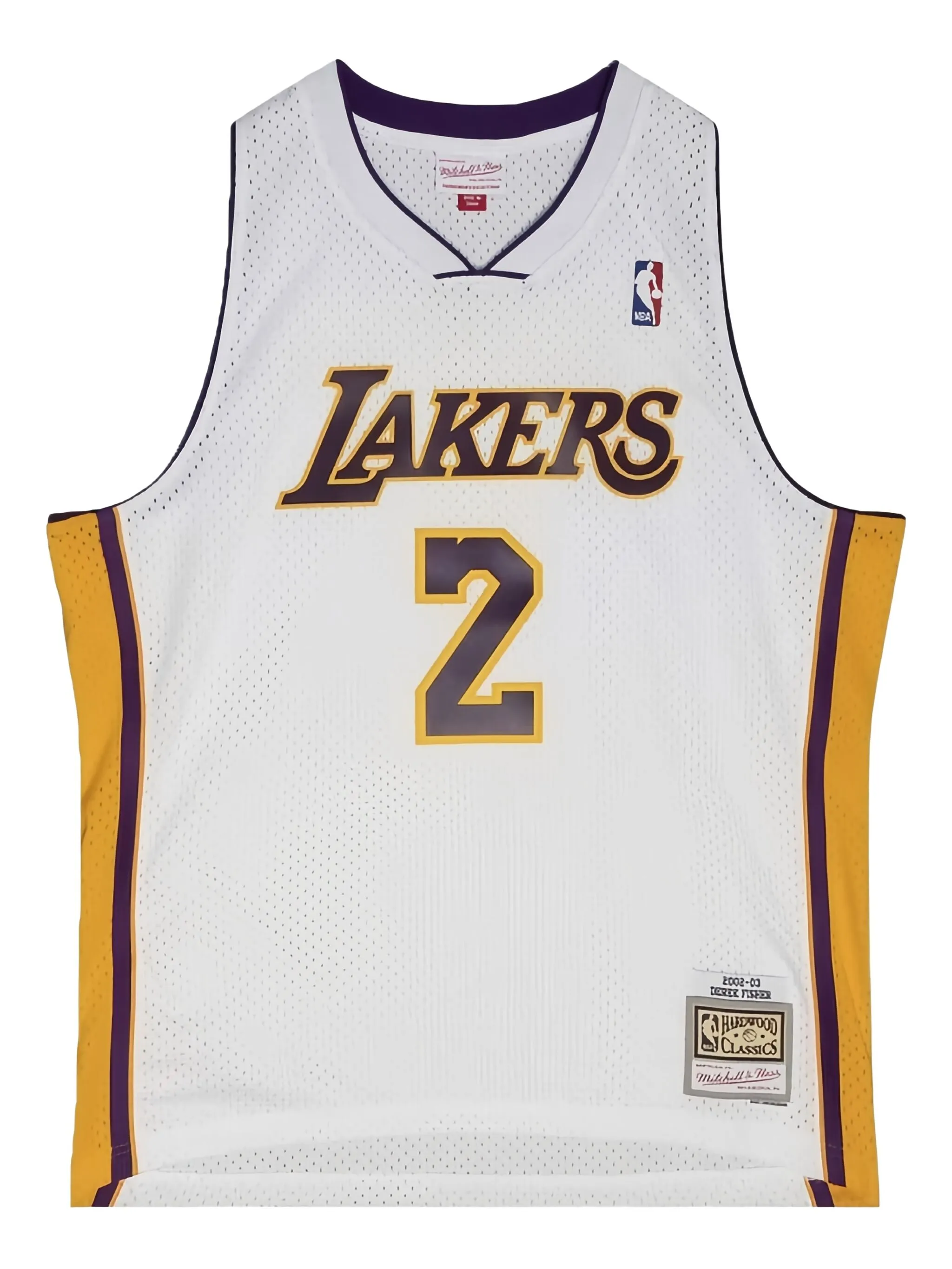 

Футболка Alternate Jersey NBA LA Lakers 2002 Derek Fisher Mitchell & Ness, белый