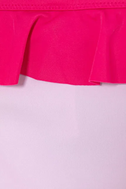 Купальник раздельный с воланами United Colors of Benetton, розовый — фото 4