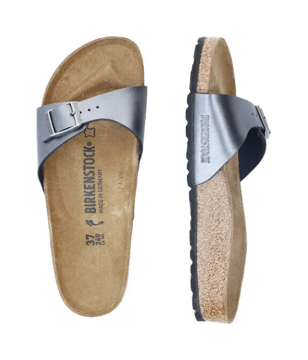 Тапочки мадридского БФ Narrow fit Birkenstock, черный — фото 4
