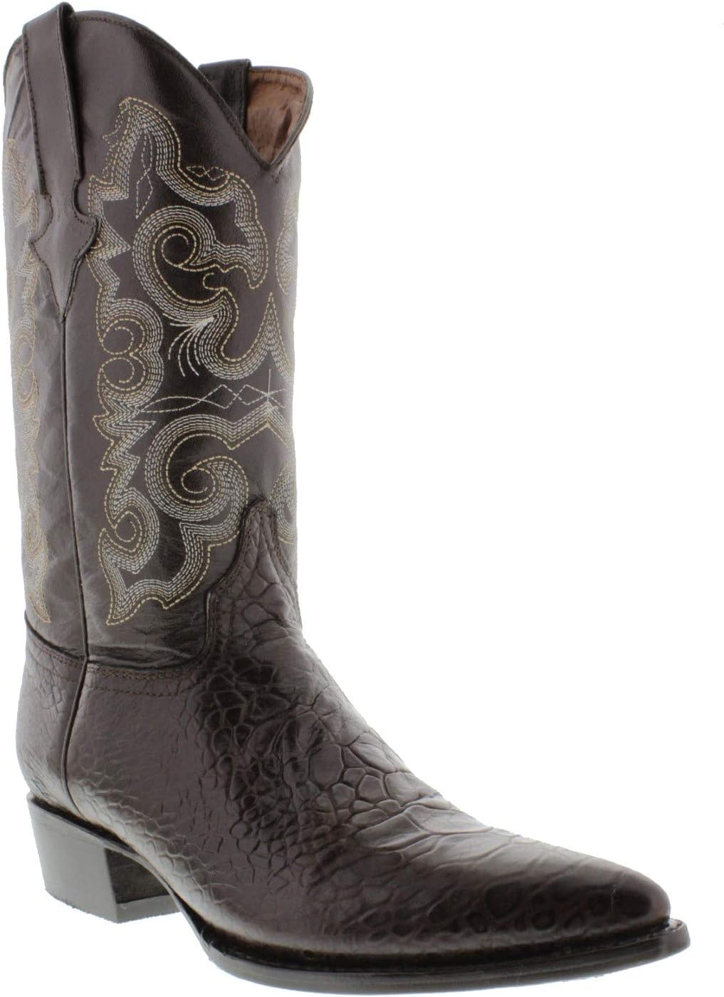 

Мужские коричневые ковбойские сапоги Texas Legacy в западном стиле из кожи с рисунком черепахи на носке J