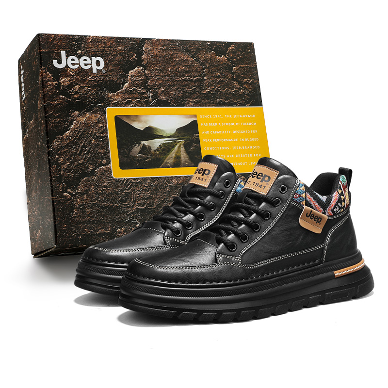 

Jeep Ботинки Martin мужские Black/Khaki/Earth Yellow