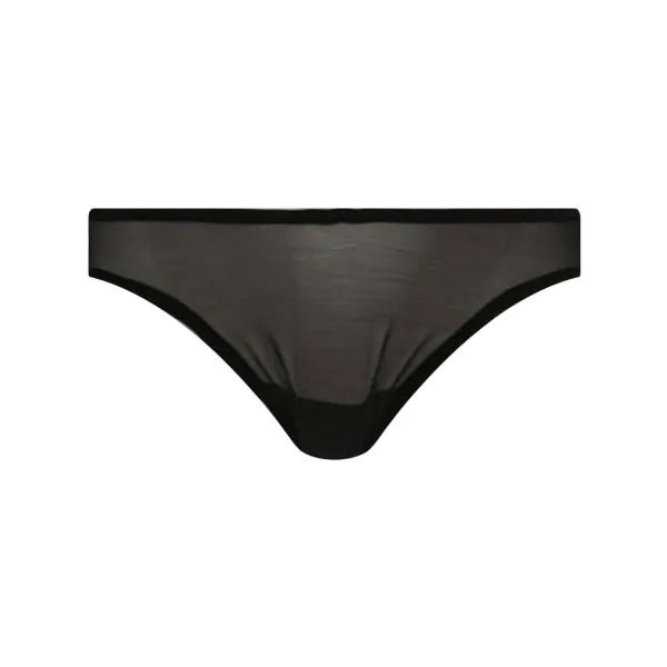 Трусики-Стринги из тюля Wolford, черный