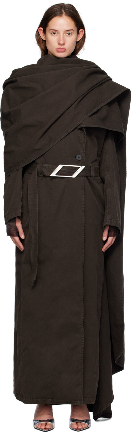 

Эксклюзивный длинный тренчкот SSENSE The Attico