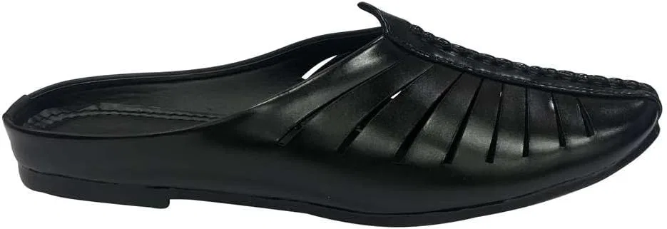 Мокасины мужские, Shoe Bazar, Punjabi Jutti, черный — фото 4